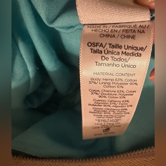 Crocs tote bag shoulder purse. Tan, blue & green. Excellent condition - Picture 6 of 13